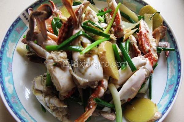 一蟹二食之姜葱蟹