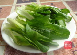 虾仁油菜心的做法图解1