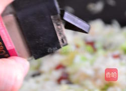 腊味包菜炒饭的做法图解8