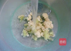 虾皮香干炒花菜的做法图解3