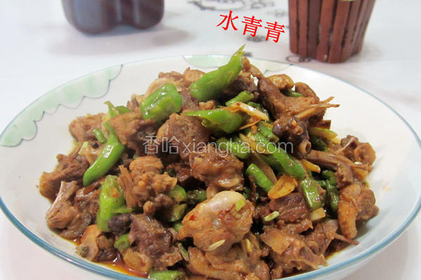 鲜豆角炒鸭