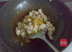 辣炒萝卜糕的做法图解5