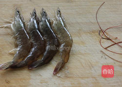 茶香干煸虾的做法图解3