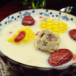 玉米大骨豆浆煲的做法[图]
