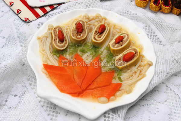 金针千张肉卷儿