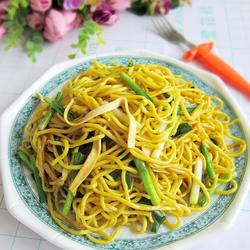 韭菜炒黄面的做法[图]