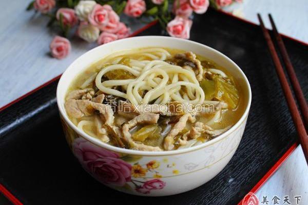 酸菜肉丝面