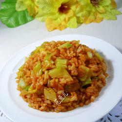 辣椒酱圆白菜炒饭的做法[图]