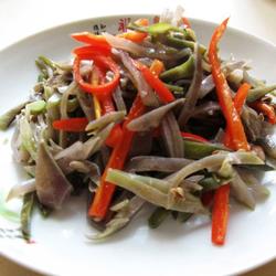 清炒紫扁豆角的做法[图]
