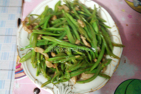 家常豆角炒肉丝