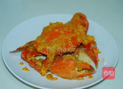 咸蛋黄焗膏蟹的做法图解8