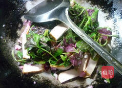 香干炒红苋菜的做法图解5