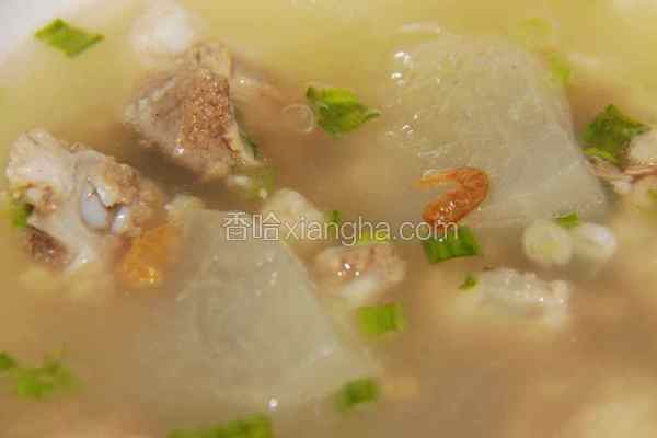 金钩冬瓜炖排骨汤