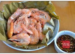 荷叶蒸虾的做法图解13