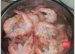 荷叶蒸虾的做法图解4