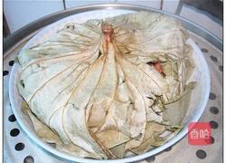 荷叶蒸虾的做法图解7