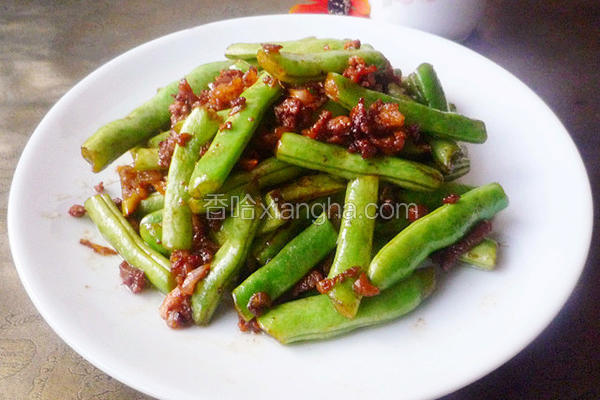 肉末煸豆角