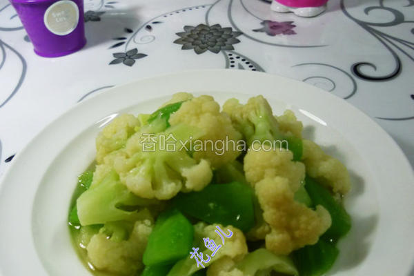 莴笋炒花菜