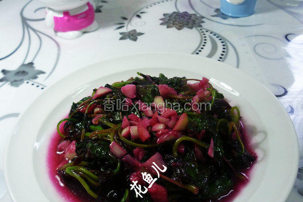 香蒜红苋菜