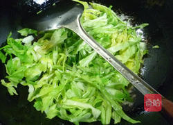 香干牛心菜炒米粉的做法图解6