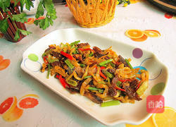 香芹榨菜炒腊肉的做法图解7