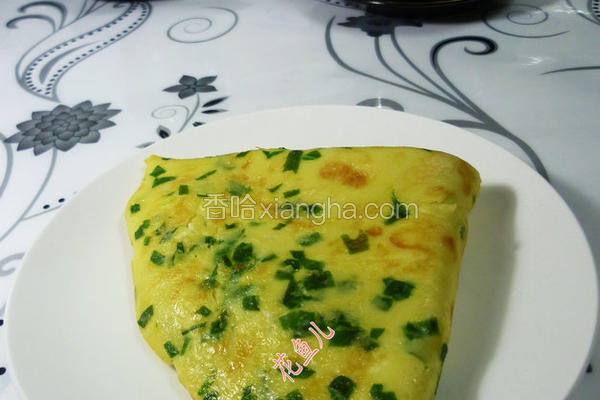 菜叶鸡蛋饼