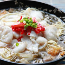 酸菜鱼片面的做法[图]