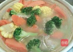 时蔬排骨汤的做法图解3