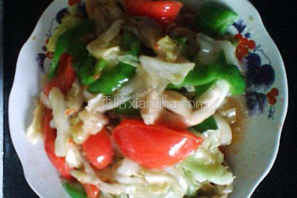鲜蘑圆白菜