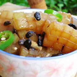 豆鼓烧冬瓜的做法[图]