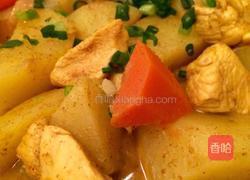 咖喱薯炆鸡的做法图解5