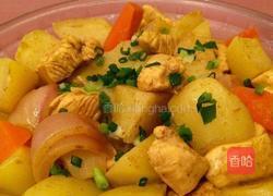 咖喱薯炆鸡的做法图解6