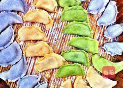 三色水饺的做法图解12