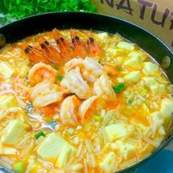 鲜虾豆腐煲的做法[图]