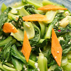 青江菜炒咸蛋的做法[图]