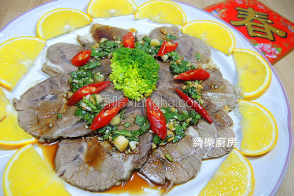 凉拌牛肉片