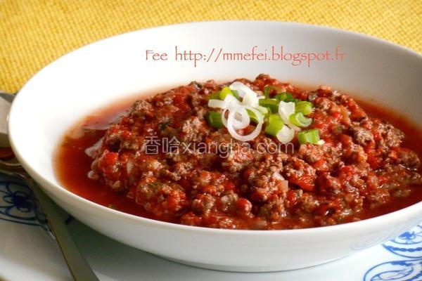红肉酱汁