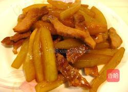 西瓜皮炒肉丝的做法图解4