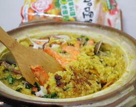 姜黄咖哩海鲜饭[图]
