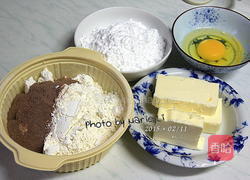 双色饼干面团的做法图解3