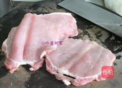 蓝带起司猪排的做法图解2