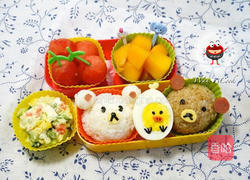 拉拉熊便当的做法图解1