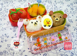 拉拉熊便当的做法图解3