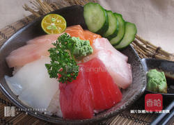 生鱼片盖饭的做法图解4