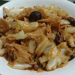 豆皮高丽菜的做法[图]
