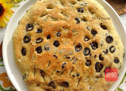 黑橄榄佛卡夏面包的做法图解11