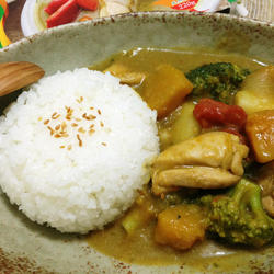 南瓜鸡肉咖哩的做法[图]