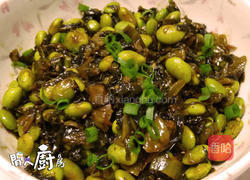 雪菜毛豆的做法图解5