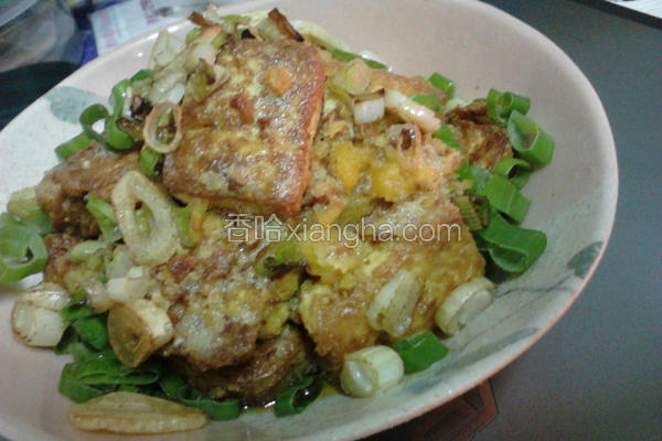 蒜香金沙豆腐