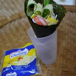 起司蔬菜手卷的做法[图]